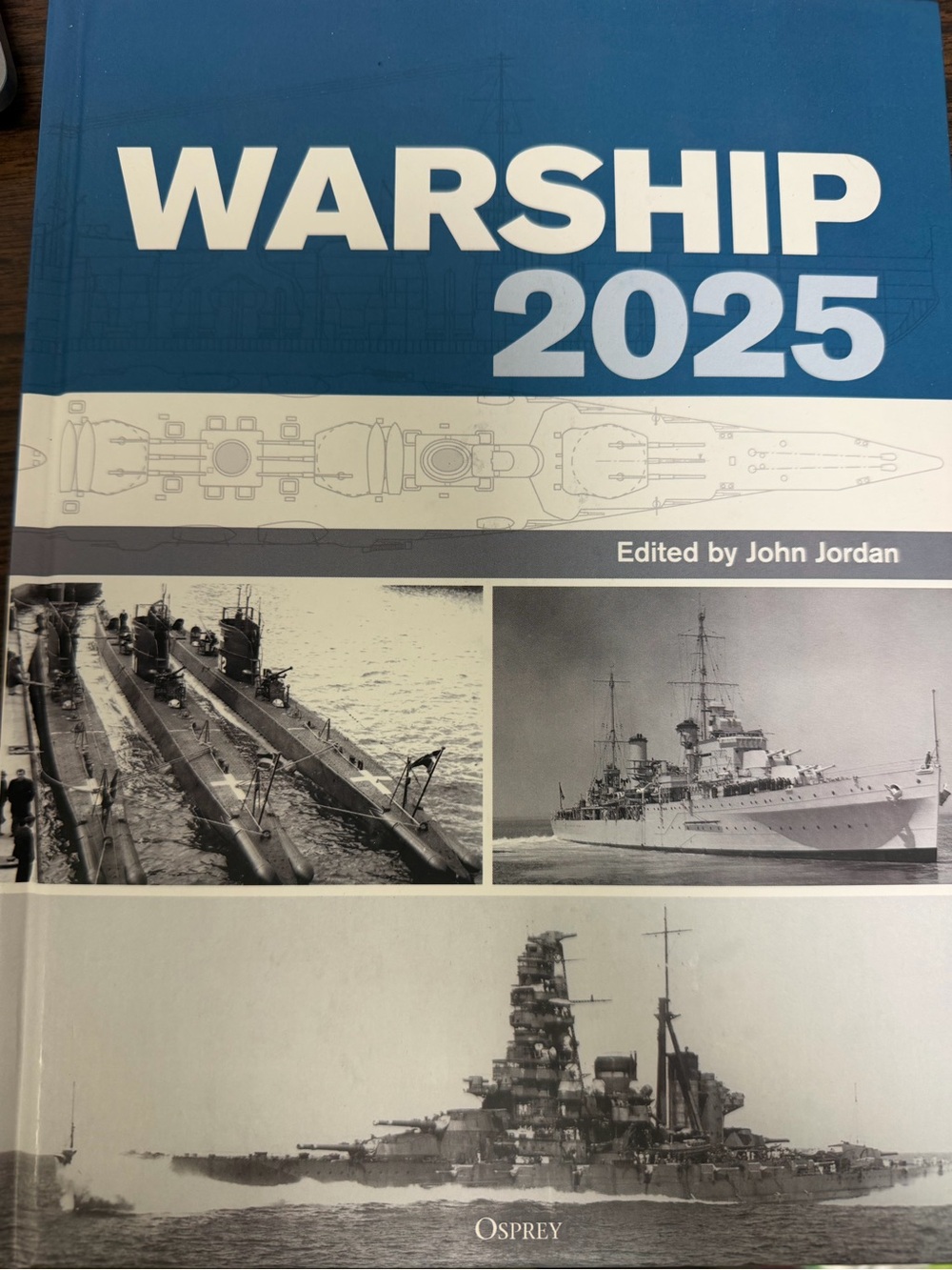 OSPREY Warship 2025 Nautical Blue & Cream Wall Art